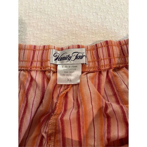 Set of 2 Vanity Fair striped Cotton pajama shorts - Picture 11 of 12